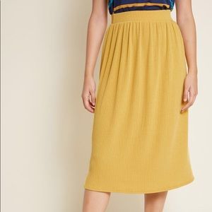 ModCloth Simplistic Swing Ribbed Knit Skirt